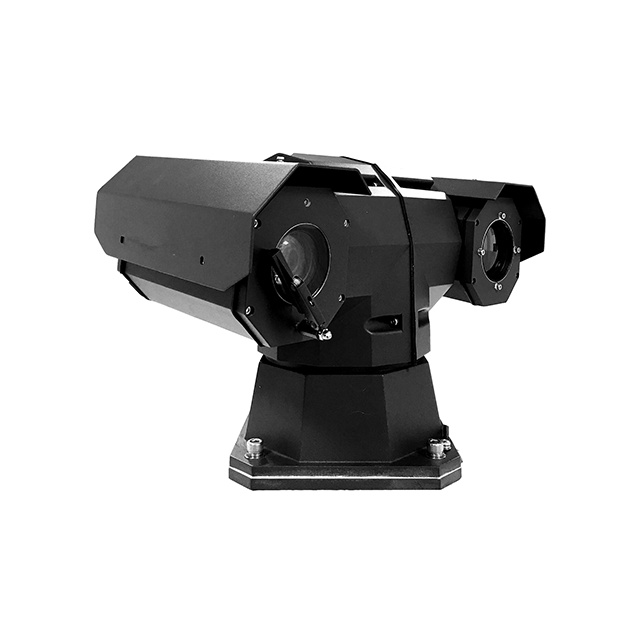 Caméra d'imagerie thermique montée sur véhicule, 384x288 HD, double capteur, mesure de la température, inclinaison panoramique, jour et nuit 